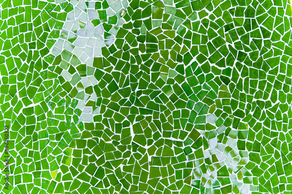 Obraz premium Vibrant Green Mosaic Pattern