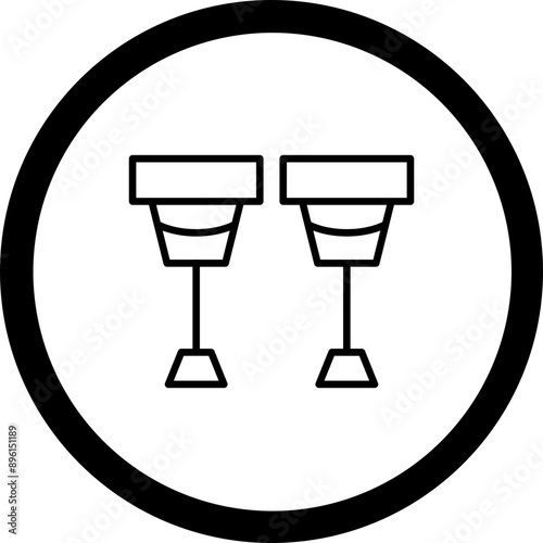 Crutches Icon Design