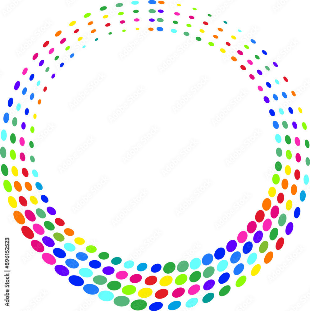 circle with colored ovals making a beautiful gradient texture circle with colored ovals making a beautiful gradient texture