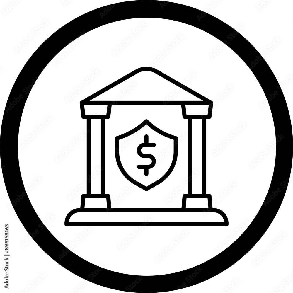 Bank Security Icon Design Bank Security Icon Design