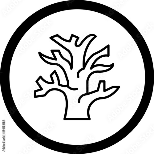 Dry Tree Icon Design