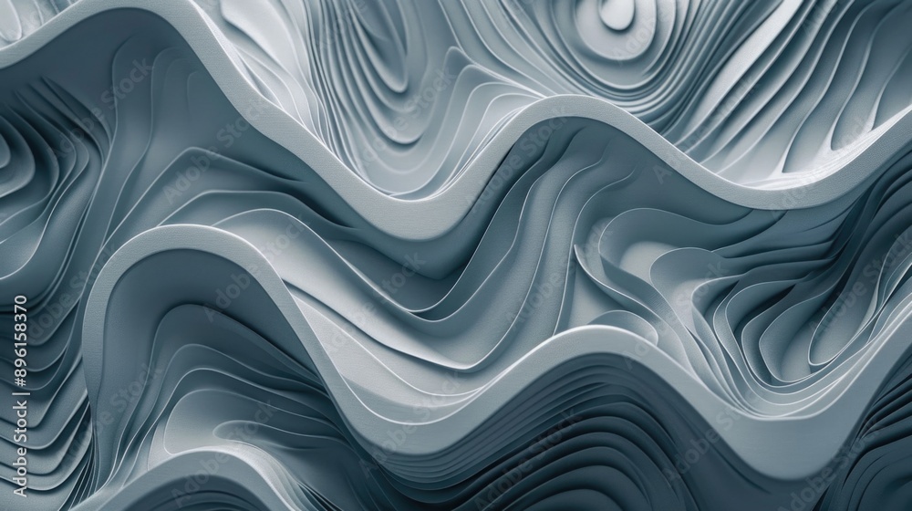 Close-up view of undulating waves or ripples on a surface, suitable for use in scientific, educational, or decorative contexts Close-up view of undulating waves or ripples on a surface, suitable for use in scientific, educational, or decorative contexts