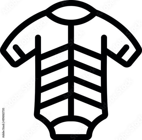 Baby clothes with stripes icon outline style for any purpose perfect to use in web design, mobile app, website, and more