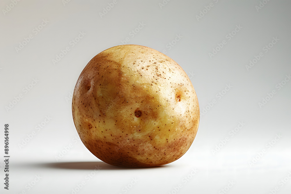 Fototapeta premium Whole Potato vegetable on a white background