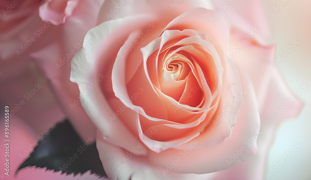 Close up of tenderness pink rose. Close up of tenderness pink rose.