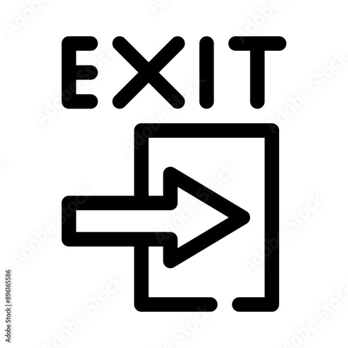 exit line icon