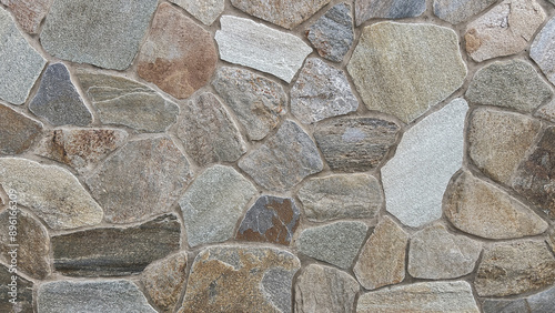 Tableau sur toile Grey natural wall stone background