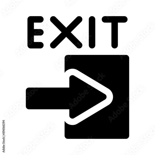 exit glyph icon