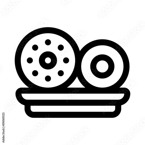medu vada line icon