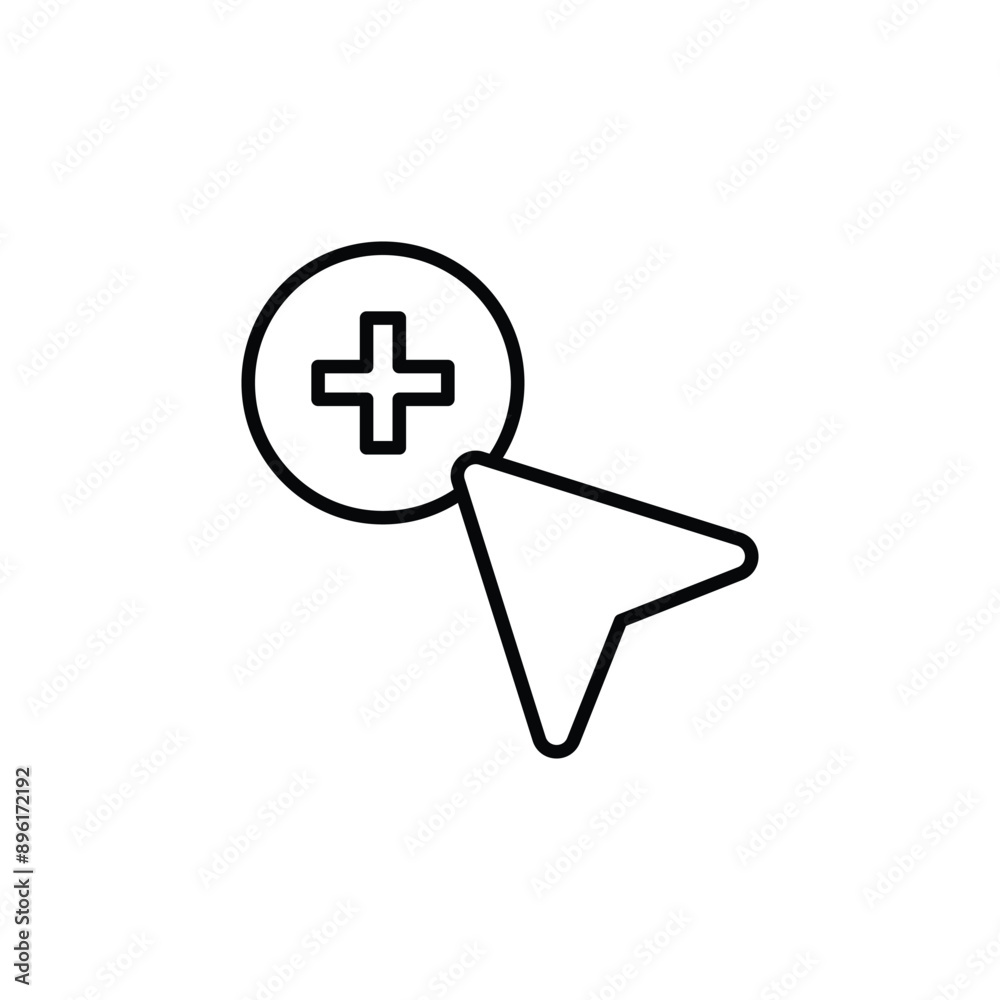 Selection tools icon design with white background stock illustration Selection tools icon design with white background stock illustration