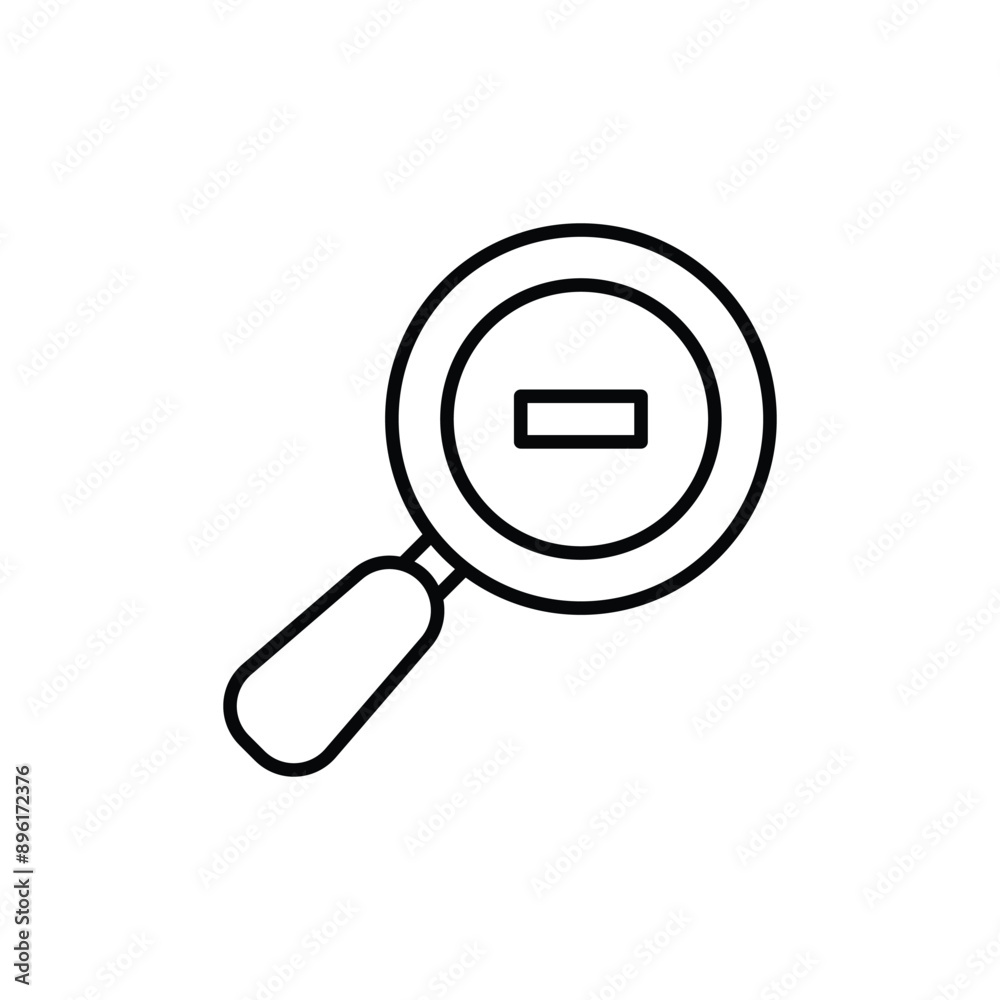 Zoom Out icon design with white background stock illustration Zoom Out icon design with white background stock illustration