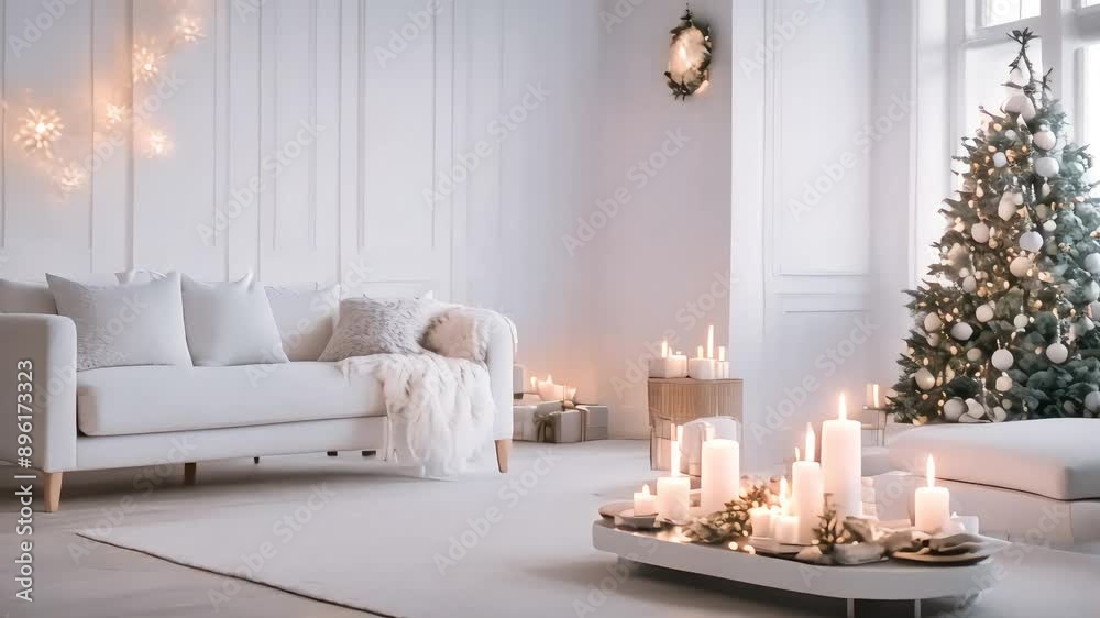 Stylish Christmas scene