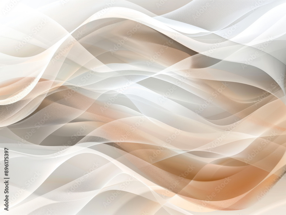 Abstract Tan Background, Generative AI Illustration