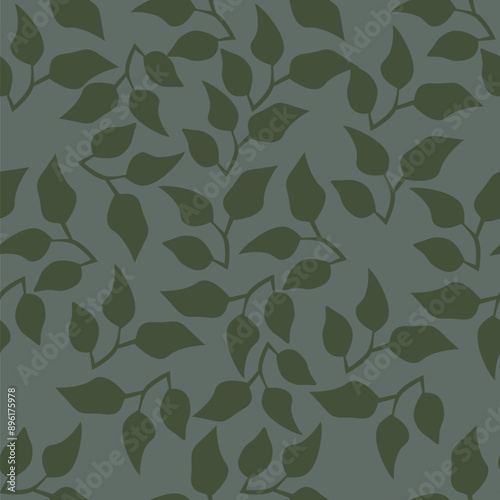 Seamless floral pattern, cute ditsy print with rustic motif. Pretty botanical design with small hand drawn flowers, sunflower, leaves on a light gentle background. Vector illustration