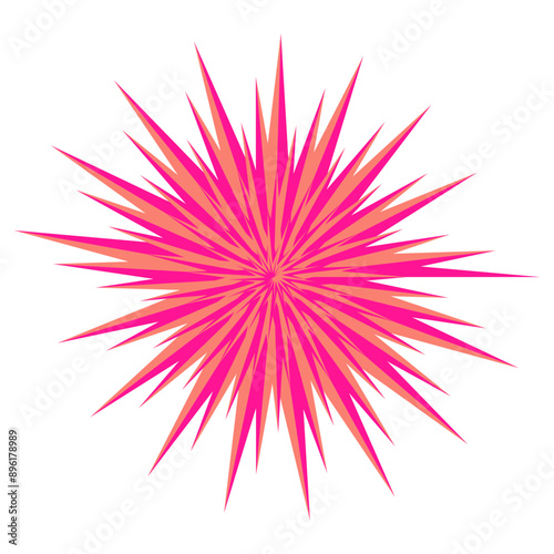 An abstract psychedelic spiral swirl shape design element.
