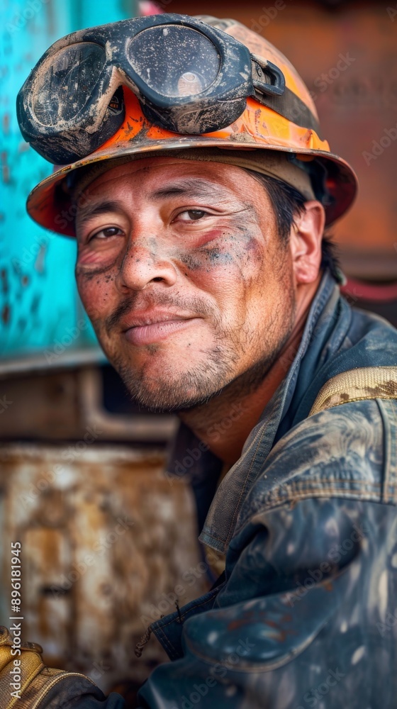 portrait of a construction worker with a hart hat portrait of a construction worker with a hart hat