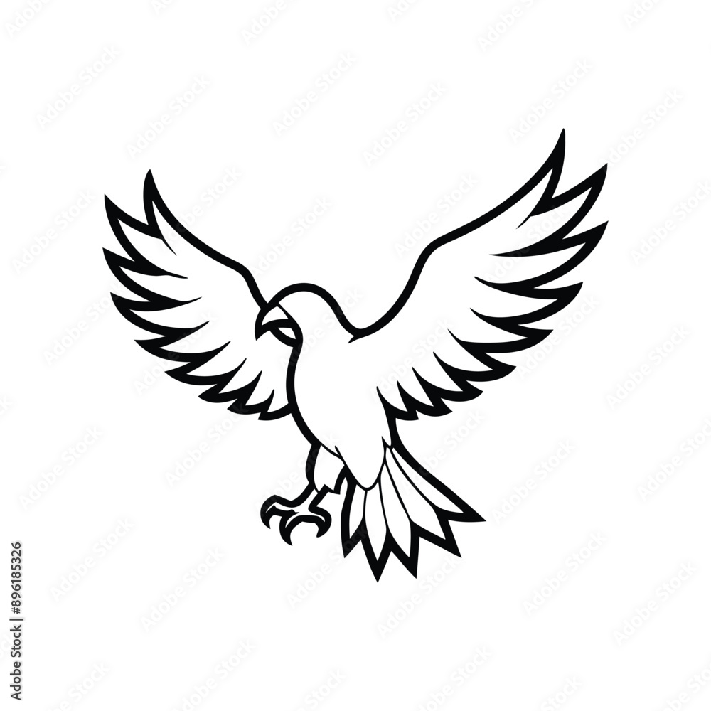 Eagle silhouette vector design Eagle silhouette vector design