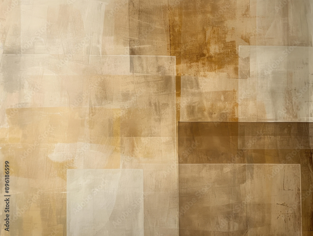 Geometric Tan Background, Generative AI Illustration Geometric Tan Background, Generative AI Illustration