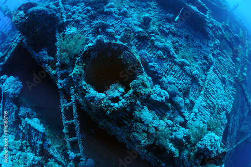 Wallpaper Mural wreck - shipwreck) in scuba divers' slang - a type of dive in which a descent is made to sunken ships or objects. Often such a dive involves penetration into the overhead environment (cabins, holds of Torontodigital.ca