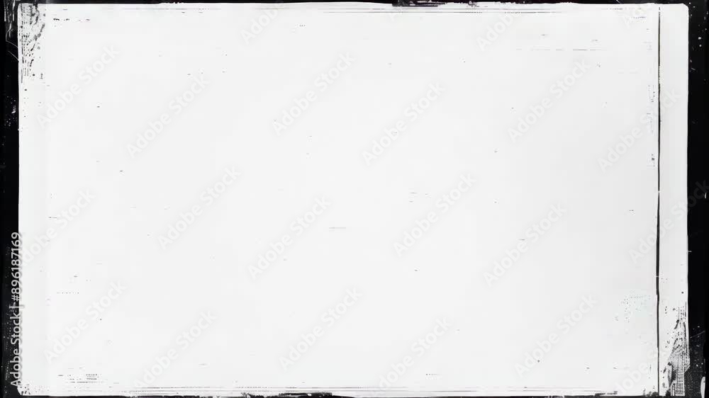 Blank film frame overlay with scratches and dust