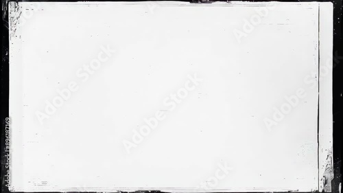 Blank film frame overlay with scratches and dust