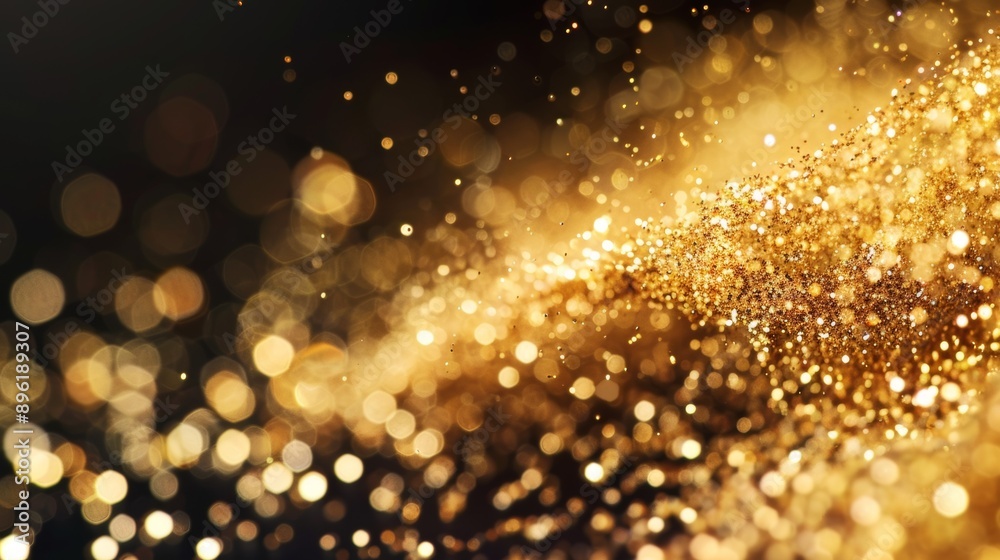 A gold glittery background with many small gold circles A gold glittery background with many small gold circles