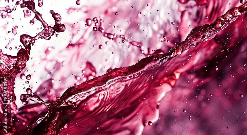 Abstract splashing of red wine. Abstract splashing of red wine.
