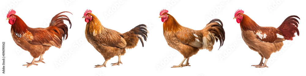 Chicken png cut out element set Chicken png cut out element set