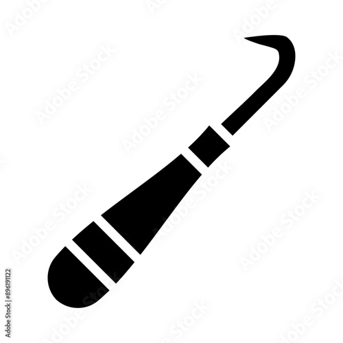Crochethook Vector Glyph Icon Design