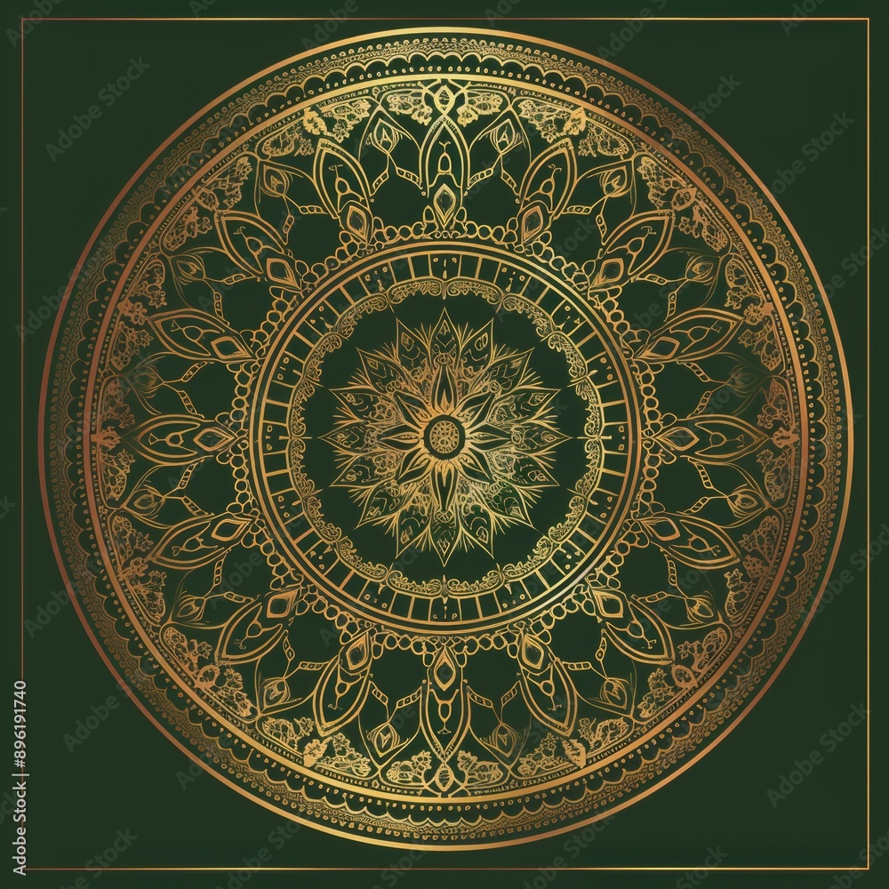 The ornamental round decoration template background is elegant and elegant
