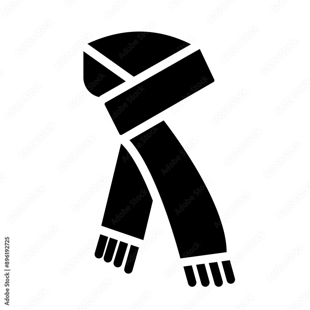 Scarf Vector Glyph Icon Design Scarf Vector Glyph Icon Design