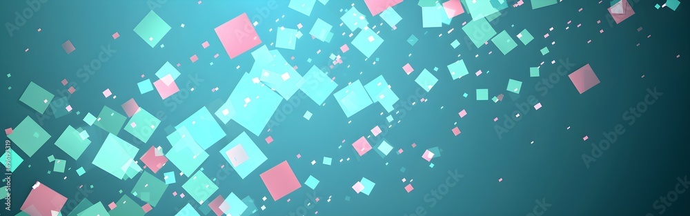 Luminous Fragments Geometric abstract background wallpaper digital transformation box square ai technology Luminous Fragments Geometric abstract background wallpaper digital transformation box square ai technology