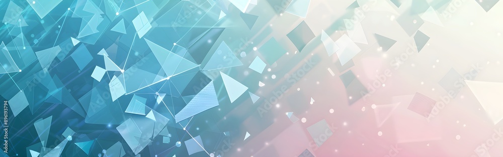 Fototapeta premium Luminous Fragments Geometric abstract background wallpaper