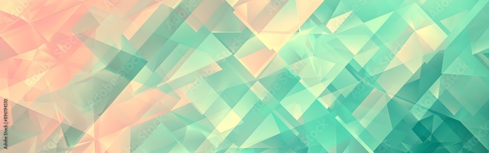 Fototapeta premium Luminous Fragments Geometric abstract background wallpaper