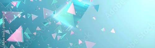 Luminous Fragments Geometric abstract background wallpaper