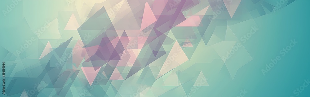 Fototapeta premium Luminous Fragments Geometric abstract background wallpaper