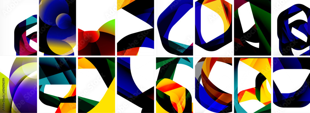 Collection of abstract background with waves, colorful shapes and 3d shadow effect. Vector Illustration For Wallpaper, Banner, Background, Card, Book Illustration, landing page Collection of abstract background with waves, colorful shapes and 3d shadow effect. Vector Illustration For Wallpaper, Banner, Background, Card, Book Illustration, landing page
