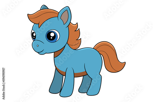 Baby Horse vector art illustration