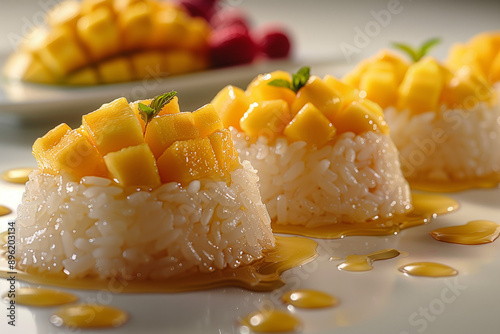 LUXE MANGO STICKY RICE: Gourmet Sticky Rice with Coconut Flair