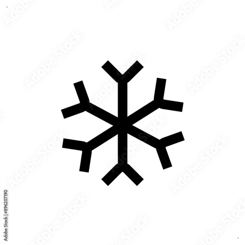 snowflake cooling icon vector eps