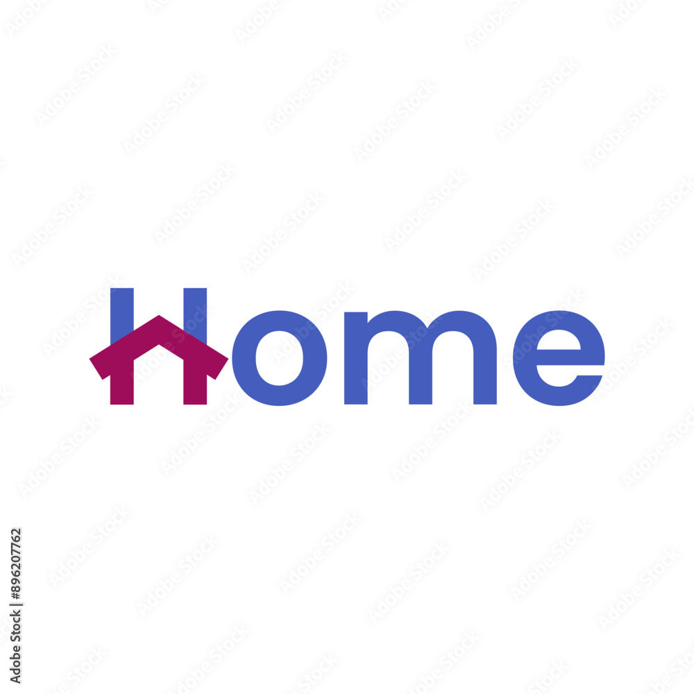 home typography logo icon vector eps home typography logo icon vector eps