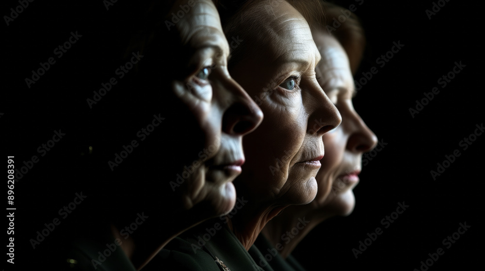 portrait of three old age women portrait of three old age women