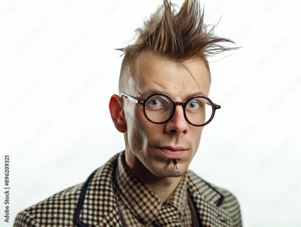 Fototapeta premium Rebel punk style office employees