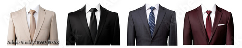 male formal suite png cut out element set