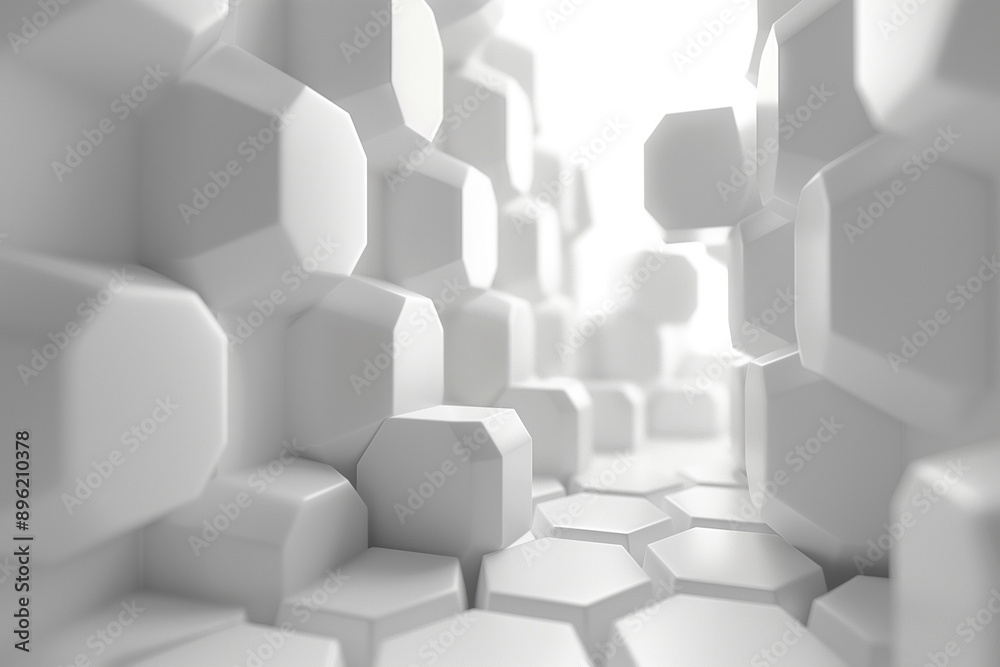 abstract background made of hexagons, geometric white background abstract background made of hexagons, geometric white background