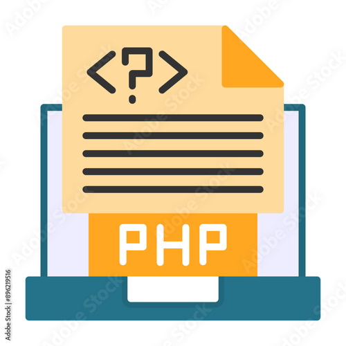 Php File Vector Icon Design