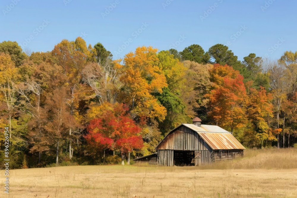 barn in autumn barn in autumn