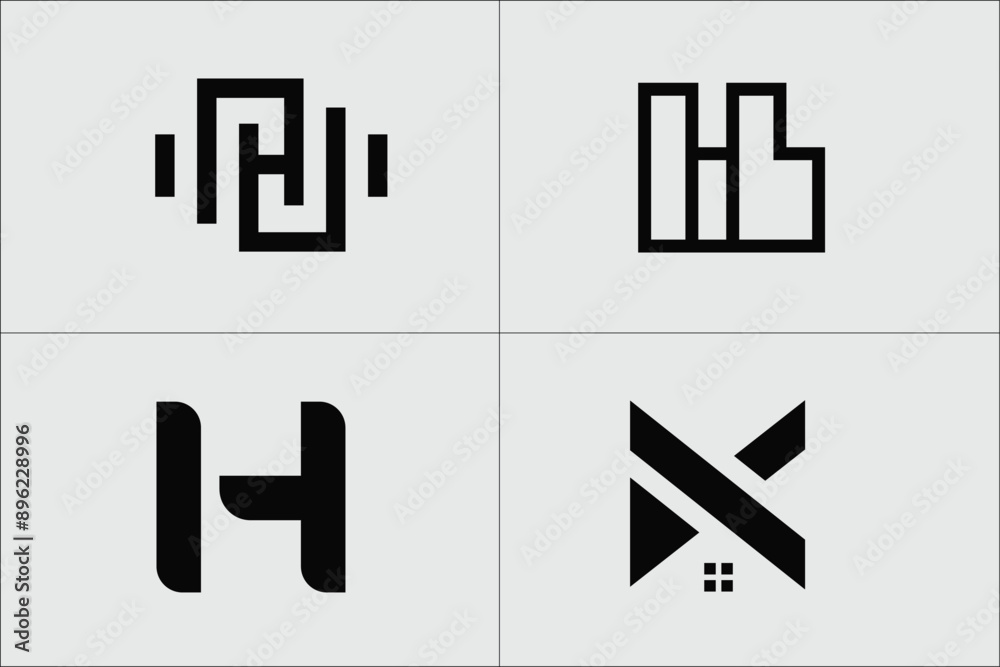 collection of initial letter H logo design template, House Building Architecture and Initial letter H logo design collection of initial letter H logo design template, House Building Architecture and Initial letter H logo design