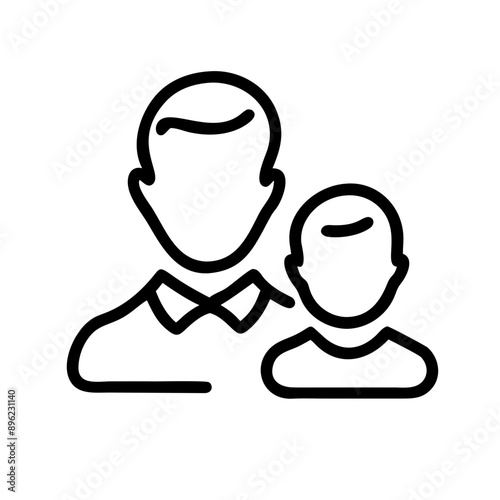 Generationen Vater Opa Großvater Kind Junge Symbol