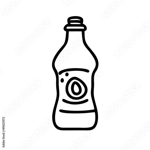 Flasche Wasser Öl Getränk, Lebensmittel, Symbol